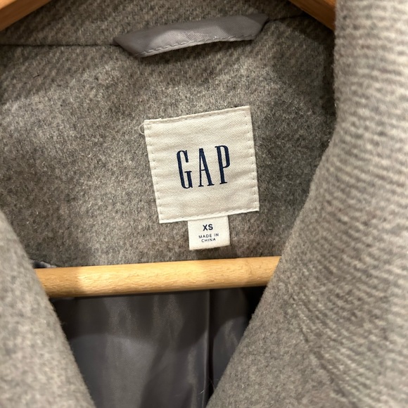 GAP Maternity Wool Blend Wrap Coat - Picture 2 of 7